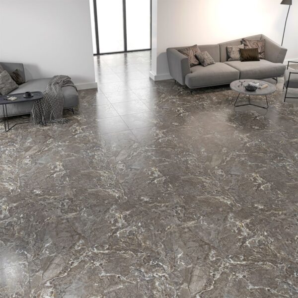 Aranżacja Gres Szkliwiony Snake Stone Grey 60x60 Sugar Rektyfikowany Imitacja Kamienia