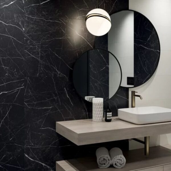 Gres szkliwiony artstone black 59,8x59,8 mat imitacja kamienia ar 3