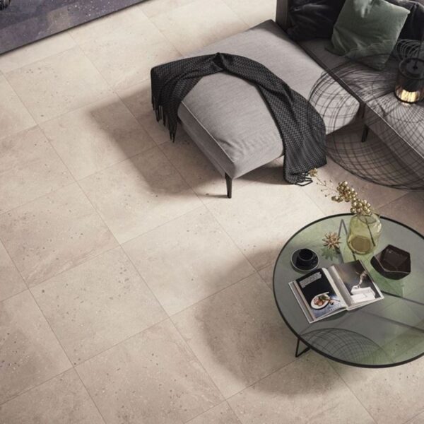 Gres szkliwiony desertdust beige struktura 59,8x59,8 mat rektyfikowany imitacja betonu ar