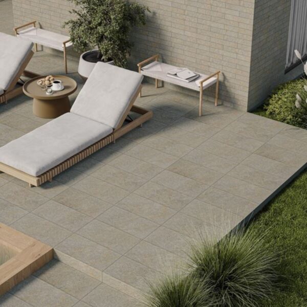 Klinkier eremite taupe struktura 30x60 mat imitacja betonu 2